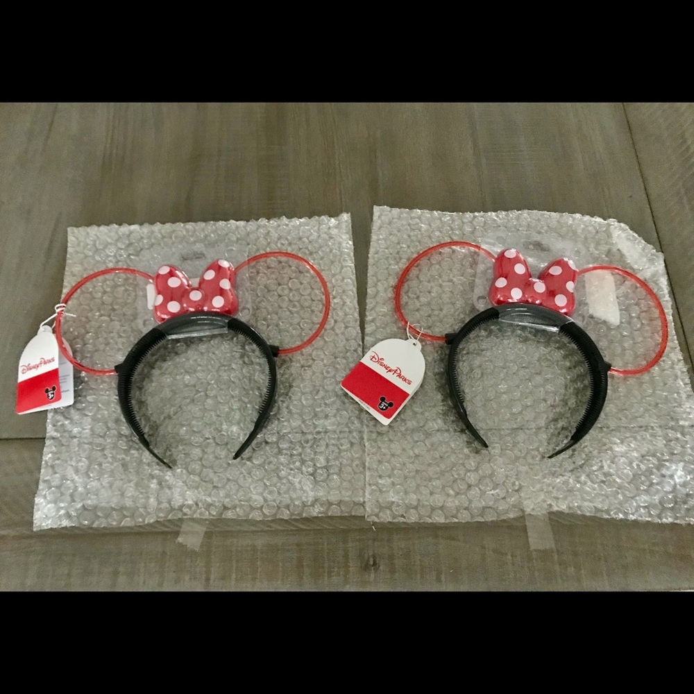 Two kids Disney Mini Mouse lighted headbands. Brand new never been worn.